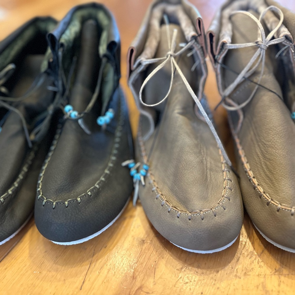 Two pairs of moccasins - size 39 - 8 women’s